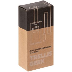 Аккумулятор c быстрой зарядкой Trellis Geek 10000 мАч (Белый)