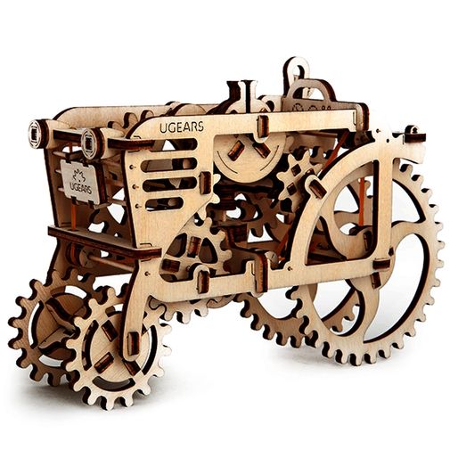 Механический 3D Пазл Ugears Трактор Заводная игрушка