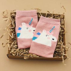 Носки Face Unicorn (розовые) (36-39)