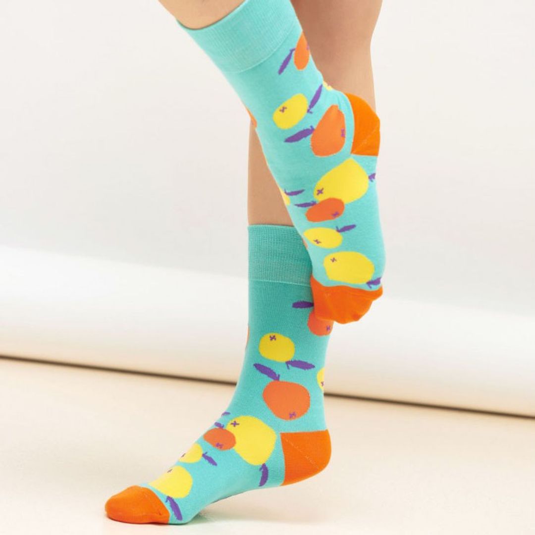 Носки Мандарины на веточках Носки Мандарины на веточках