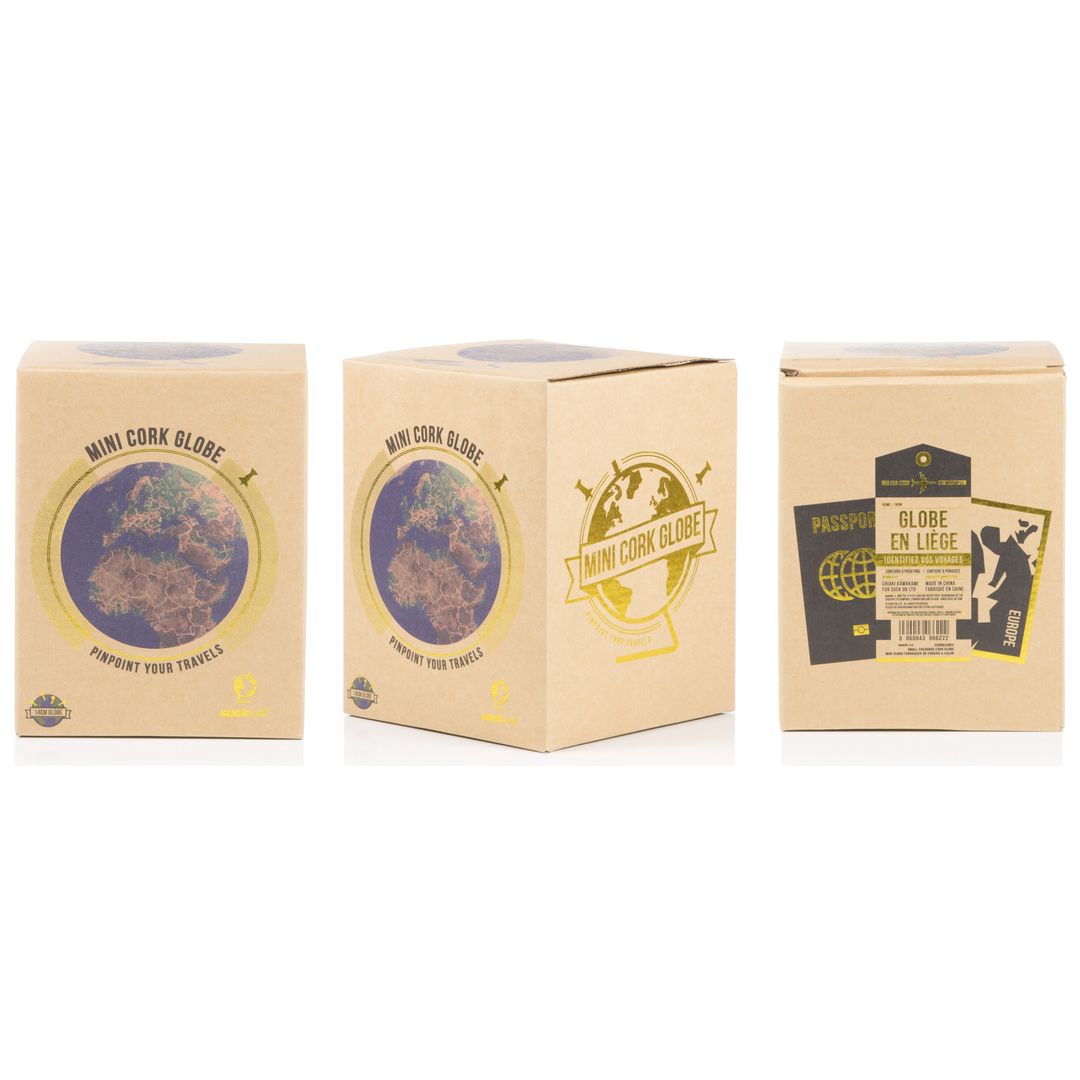 Пробковый мини-глобус Mini Cork Globe цветной