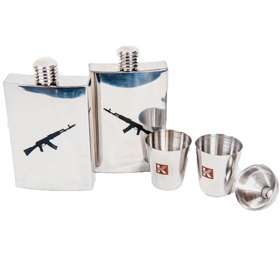 Фляжки с рюмками Калашников