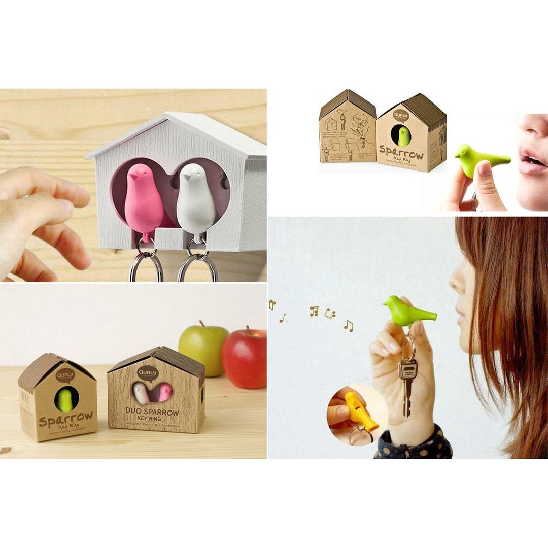 Держатель для ключей Duo Sparrow (Белый/зеленый) Держатель для ключей Duo Sparrow (Белый/зеленый)