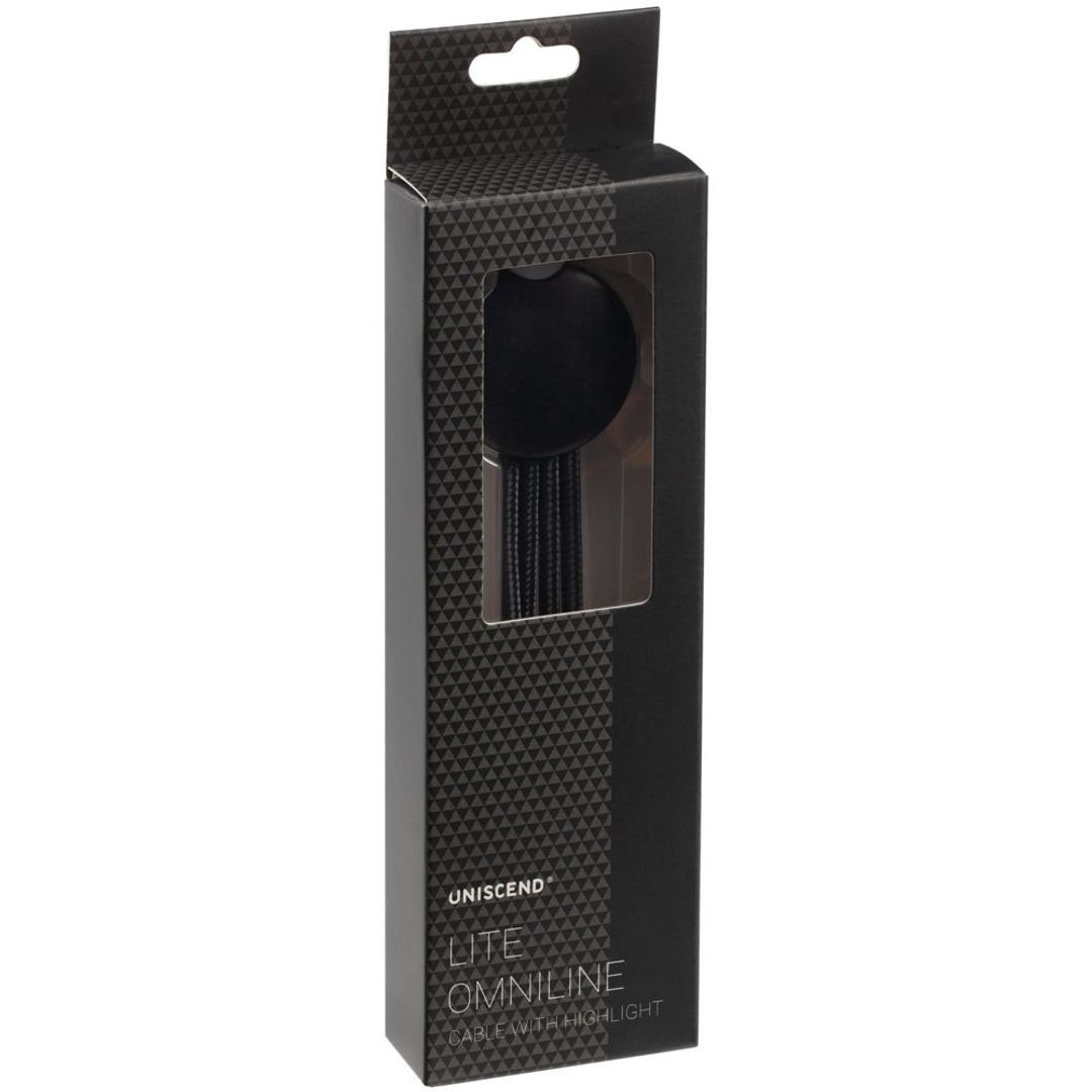 Кабель-брелок с подсветкой логотипа Lite Omniline Кабель-брелок с подсветкой логотипа Lite Omniline