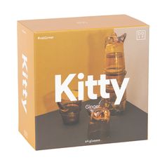 Набор из 4 стаканов Kitty (Имбирь)
