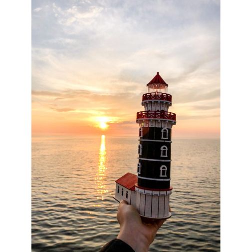 Модель сборная Маяк в пос. Турка (озеро Байкал) Модель сборная Маяк в пос. Турка (озеро Байкал)