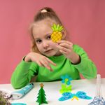 3D ручка пластик в комплекте (Голубая)