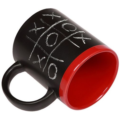 Кружка для рисования мелом (Красная) С рисунком