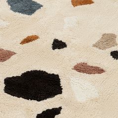 Ковер из хлопка Terrazzo Poetry из коллекции Ethnic, 70x160 см