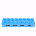 USB Хаб Лего (Голубой)