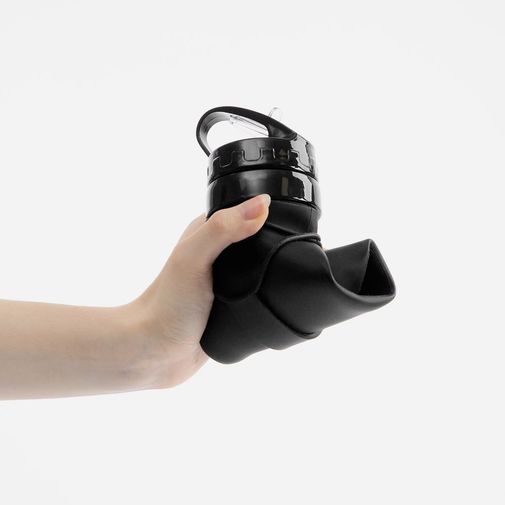 Складная бутылка для воды Langfossen (Черная)