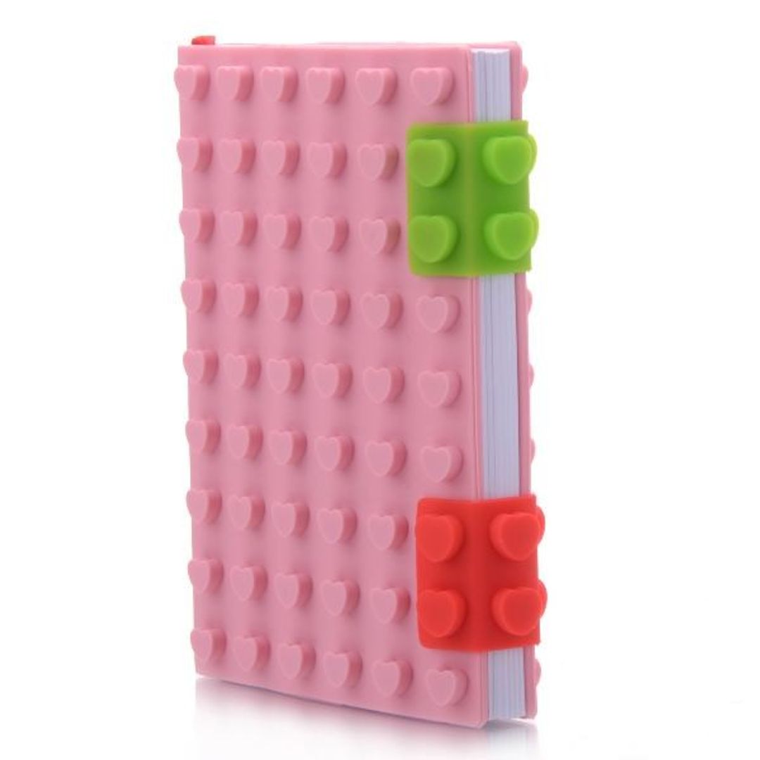 Блокнот Лего Маленький Розовый, сердечки Блокнот Лего Маленький Розовый, сердечки