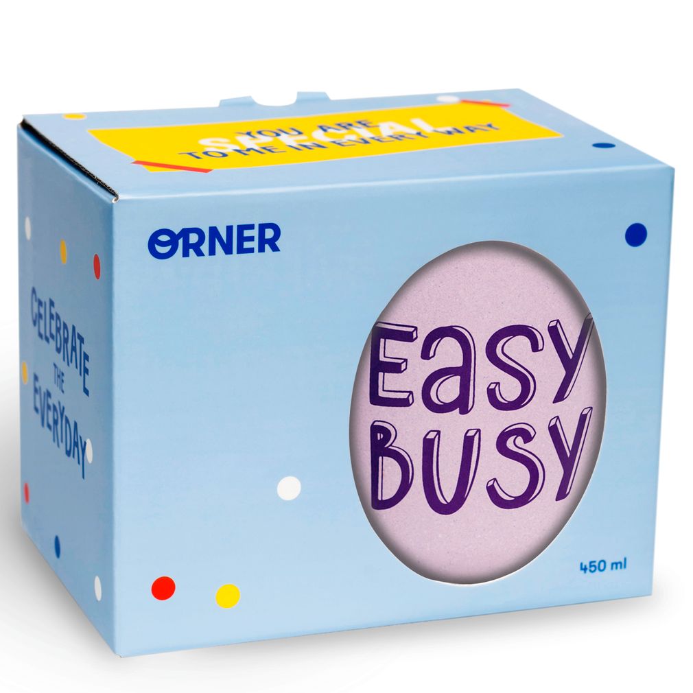 Easy busy. Кружка "easy busy".