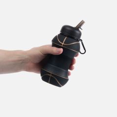 Складная бутылка для воды Basketball Flex (черный) Складная бутылка для воды Basketball Flex (черный)