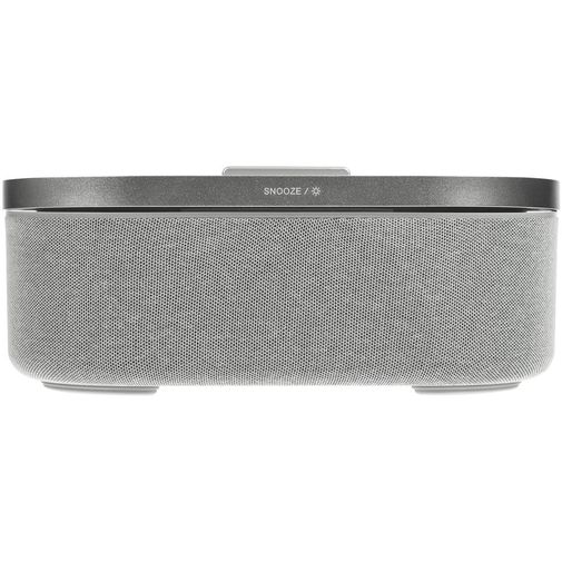 Колонка с часами и беспроводной зарядкой Veske (Серая)