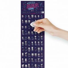Скретч-постер 100 напитков Bar Edition