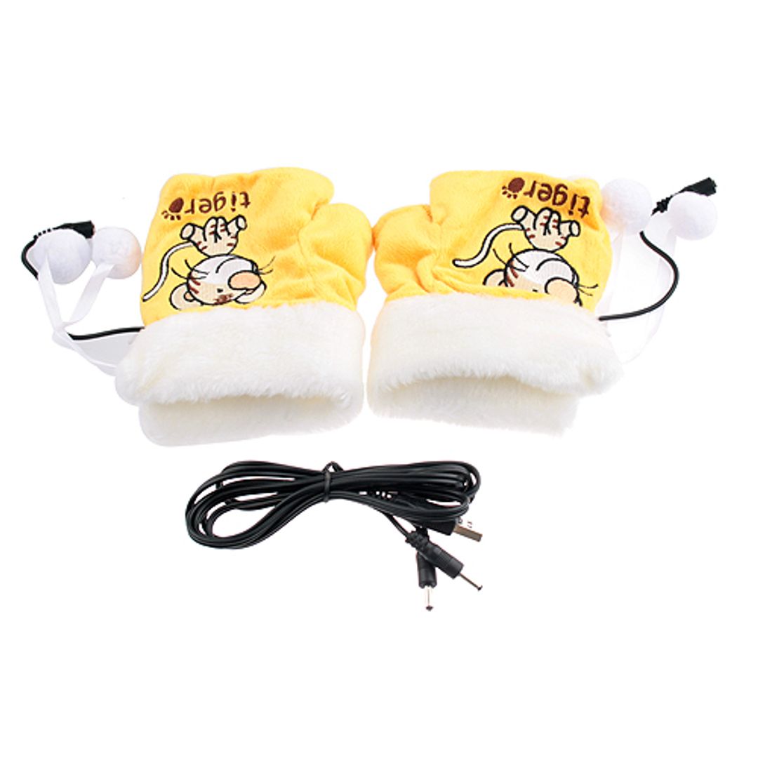 Перчатки с подогревом от USB Тигра