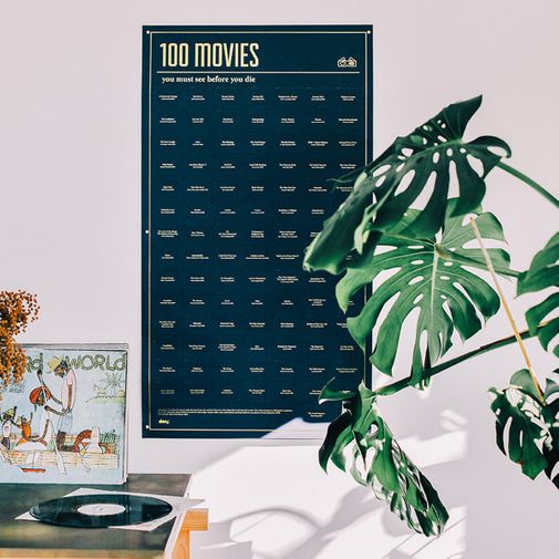 Плакат 100 фильмов которые нужно посмотреть Плакат 100 фильмов которые нужно посмотреть