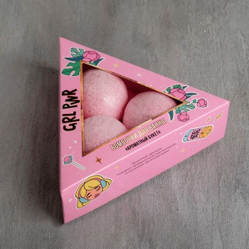 Набор бомбочек для ванной Girl PWR (3 шт)