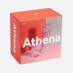 Набор из 4-х стаканов Athena (Розовый)