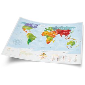 Развивающая карта мира для детей Travel Map Kids Animal (на английском)