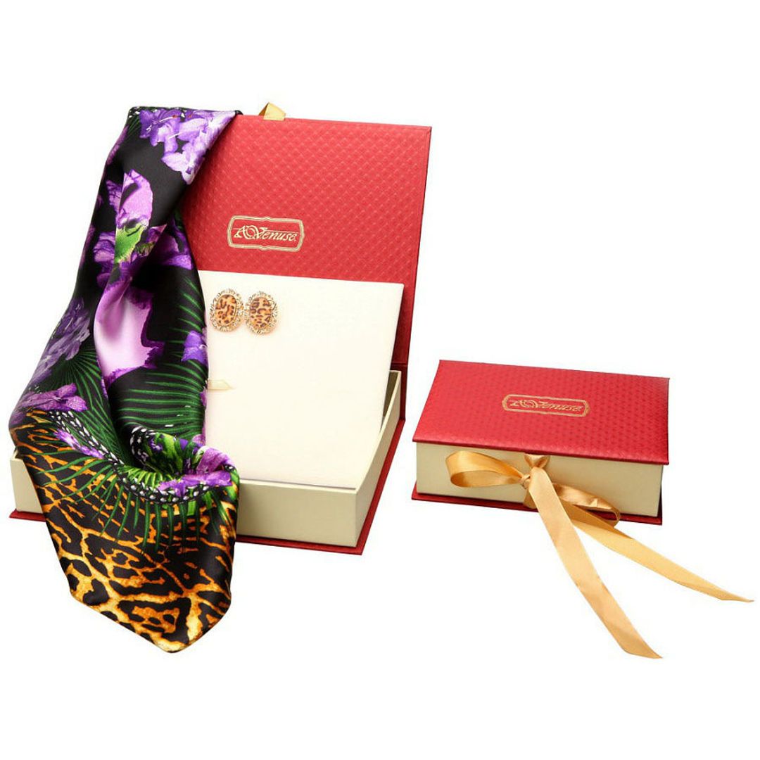 Женский подарочный набор Манхэттен (платок + серьги)