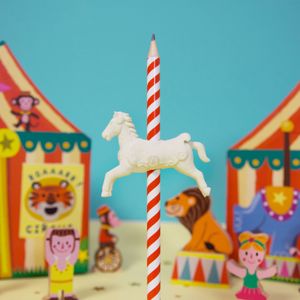 Карандаш с ластиком Карусель Carousel Eraser