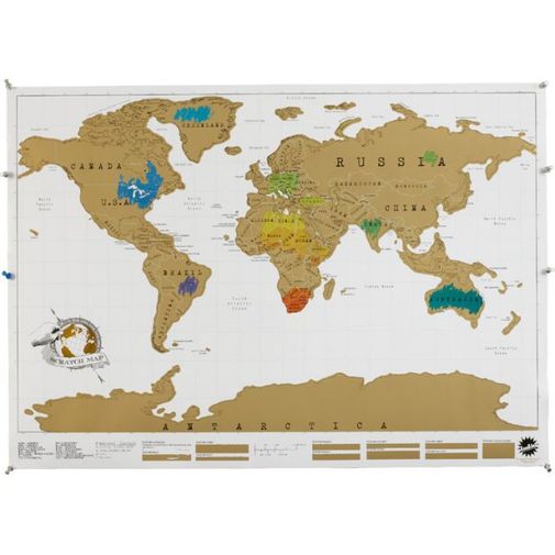 Скретч-карта мира (на английском)