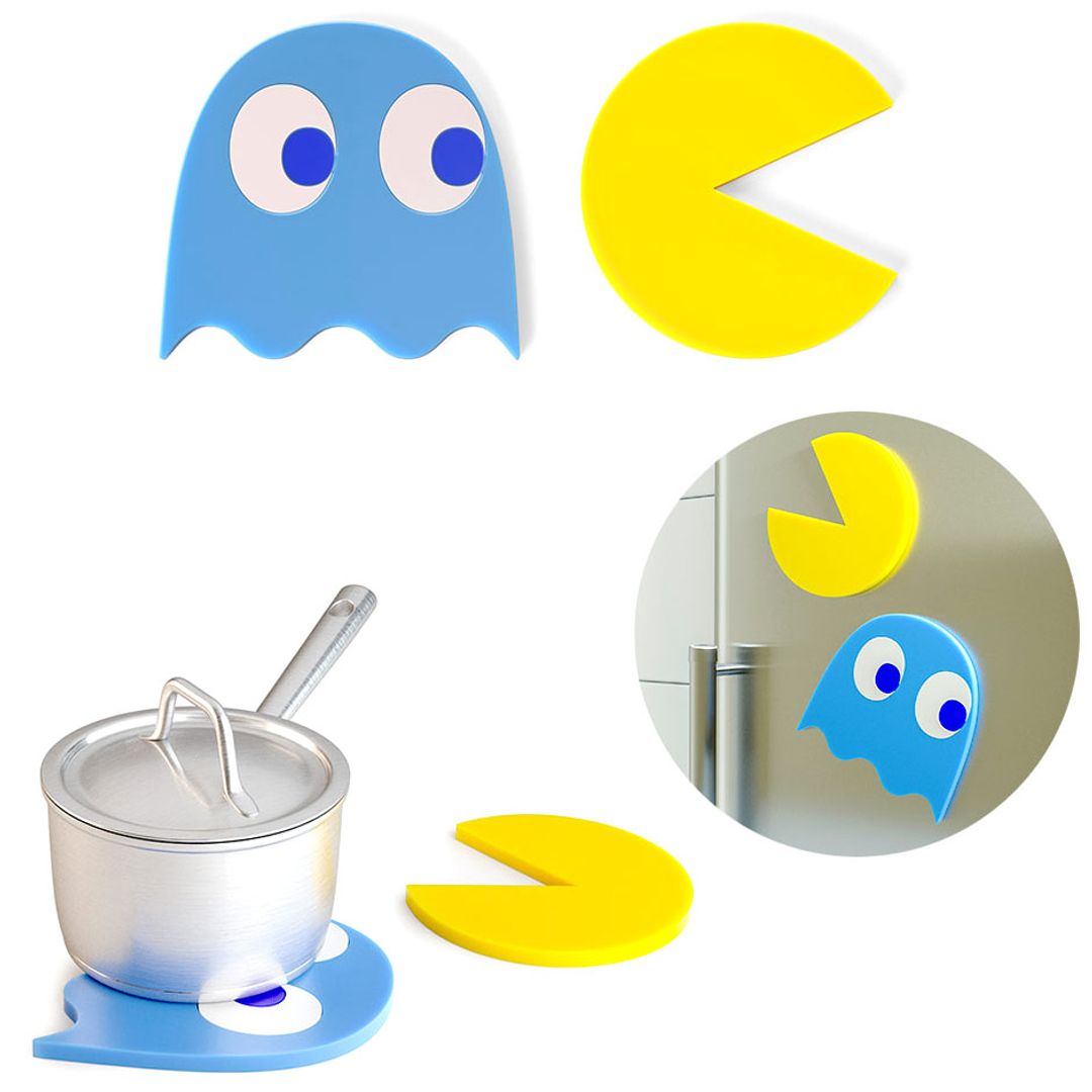 Подставки под горячее Pac-Man trivet (на магнитах) (2 шт).