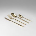 Набор столовых приборов Pure, золотистые глянцевые, 24 пред.