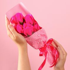 Букет мыльных роз (Фуксия)