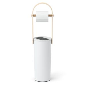 Держатель-органайзер для туалетной бумаги Bellwood (белый/натуральное дерево) Держатель-органайзер для туалетной бумаги Bellwood (белый/натуральное дерево)