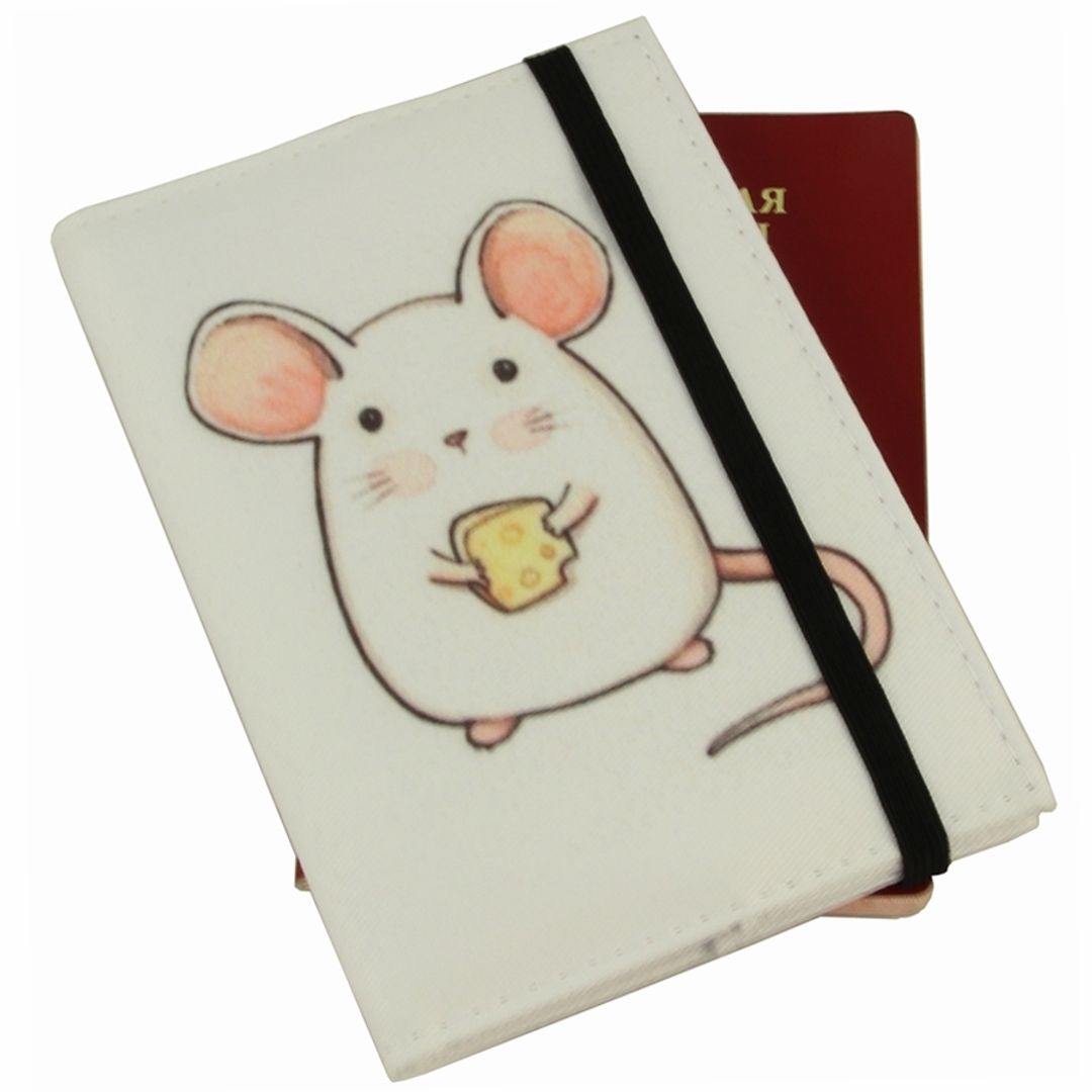 Обложка для паспорта White Mouse