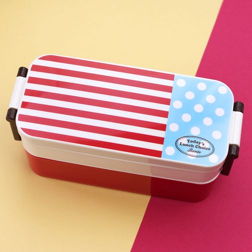 Ланч-бокс Today's Lunch Choice (Красно-белые полоски) Ланч-бокс Today's Lunch Choice (Красно-белые полоски)