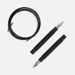 Скоростная скакалка Profi Comfi (черный)