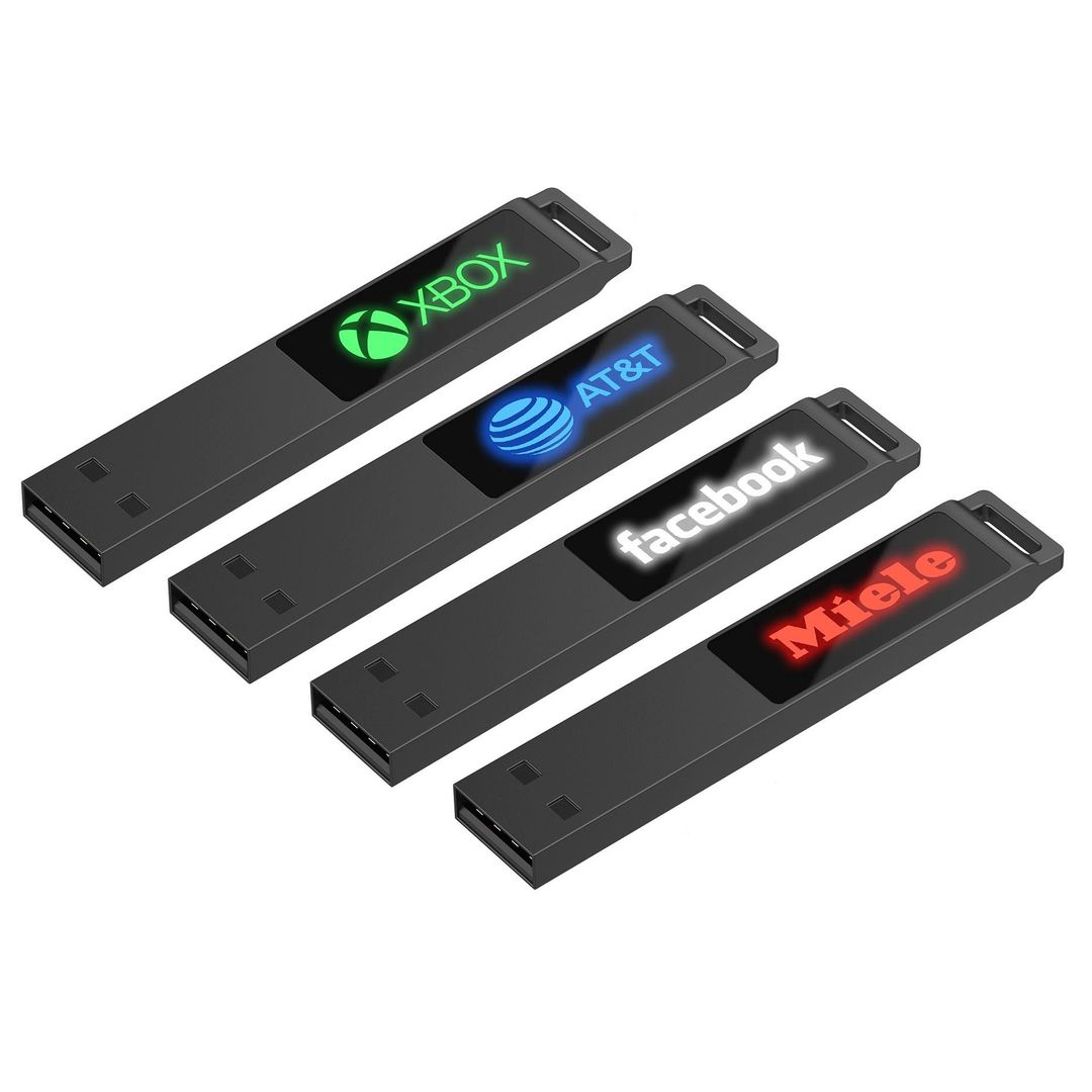 Флешка markBright Black с подсветкой логотипа 32 Гб Флешка markBright Black с подсветкой логотипа 32 Гб