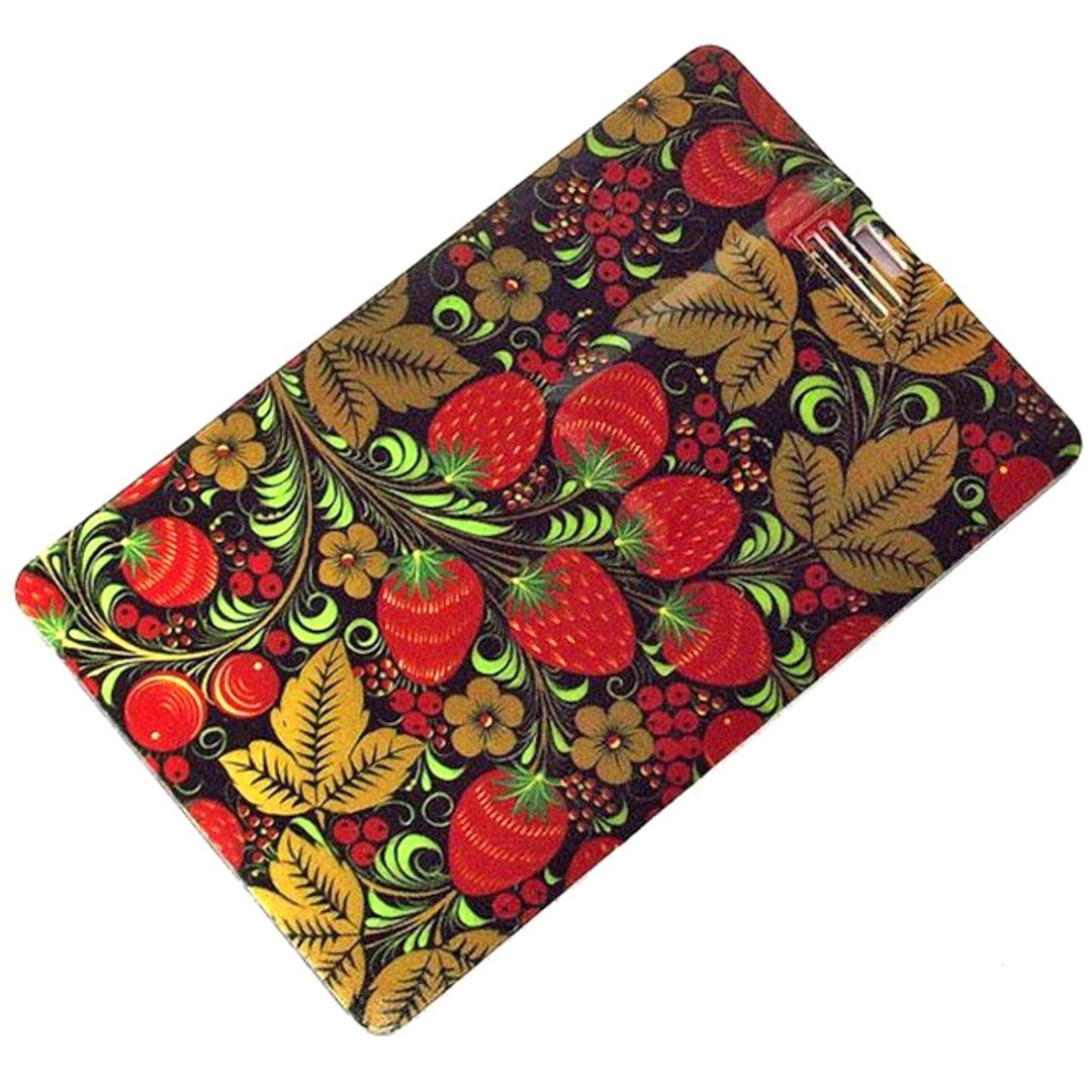 Флешка Кредитка Хохлома 8 Гб Обратная сторона Флешка Кредитка Хохлома 8 Гб Обратная сторона