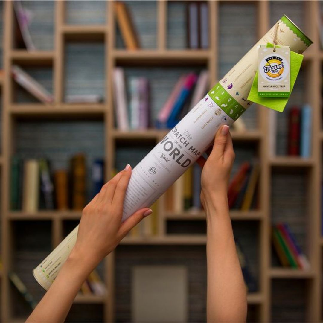 Скретч-карта мира Gold (на русском)