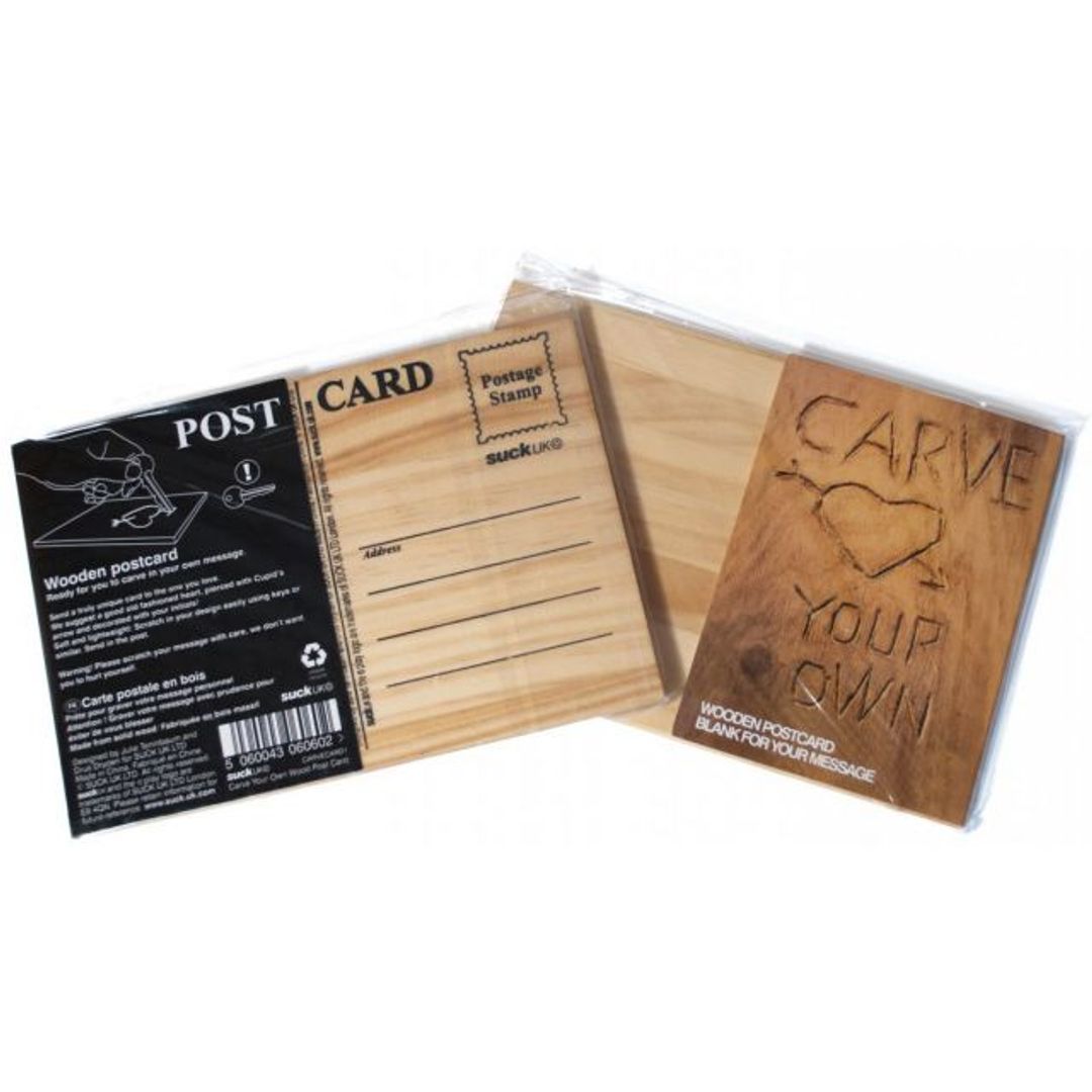 Деревянная открытка Carve your own Деревянная открытка Carve your own