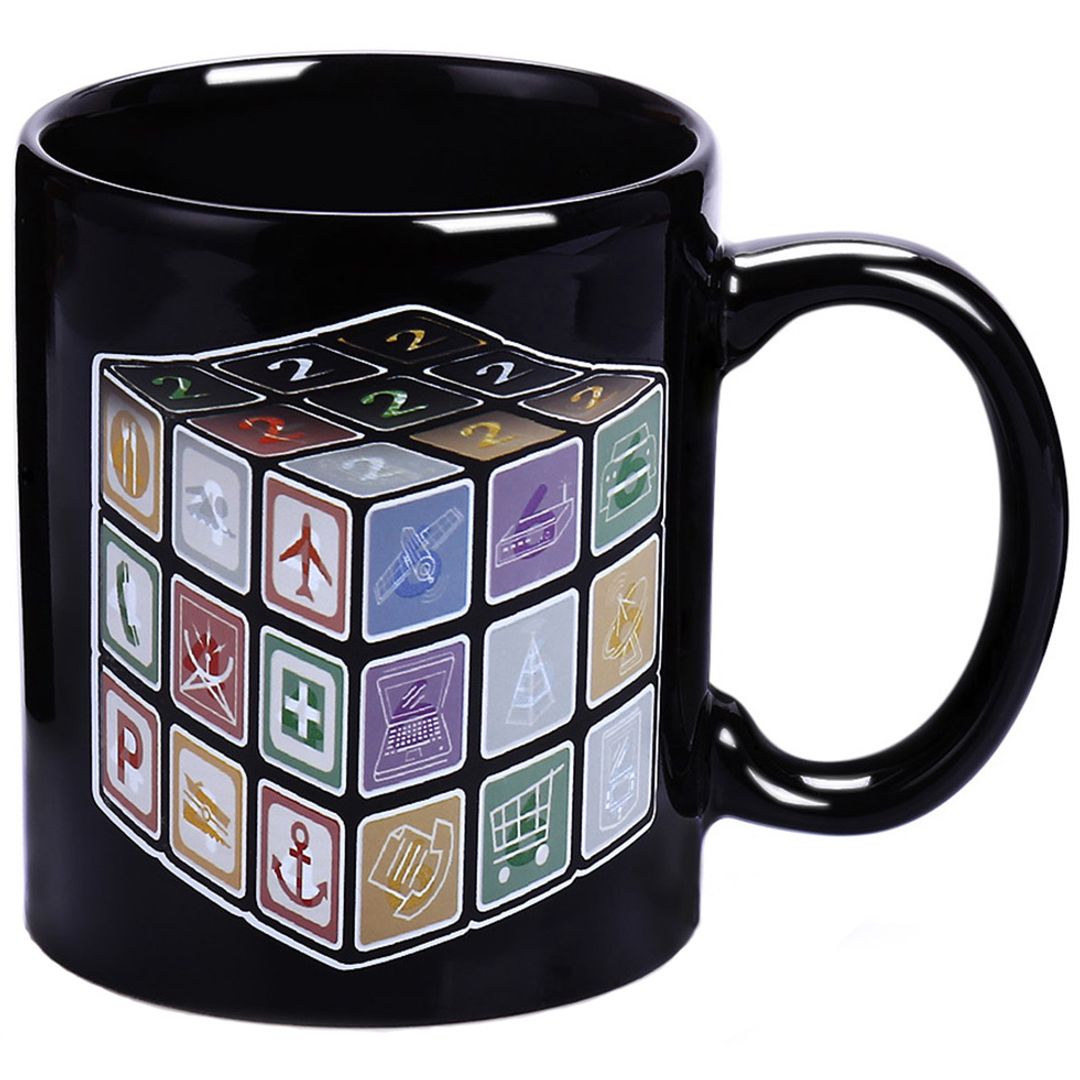 Термокружка Кубик Рубика В нагретом виде