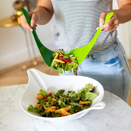 Салатница с приборами LEAF L+ (3 л) Салатница с приборами LEAF L+ (3 л)