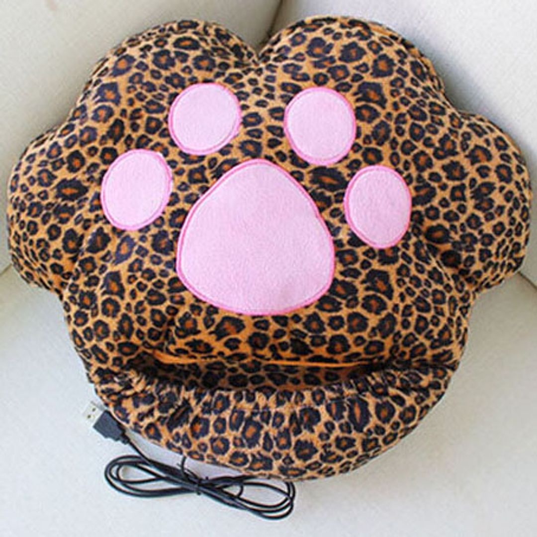 Тапок с подогревом от USB Лапа Леопардовый