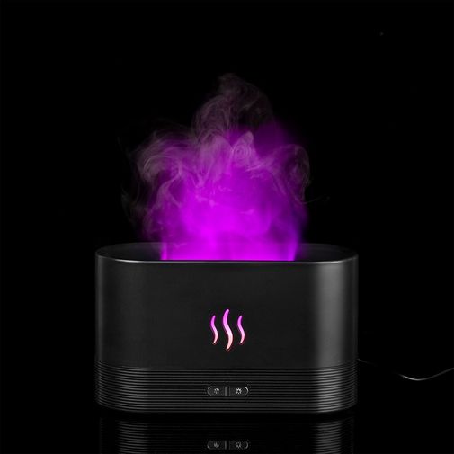 Увлажнитель-ароматизатор с имитацией пламени Fuego ver.2 (черный)