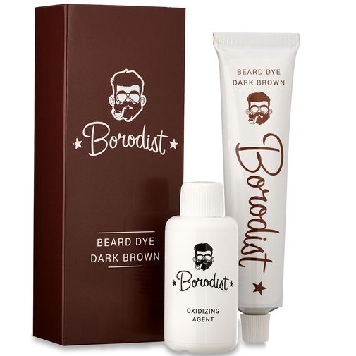 Краска для бороды Borodist Beard Dye (Темно-коричневый)