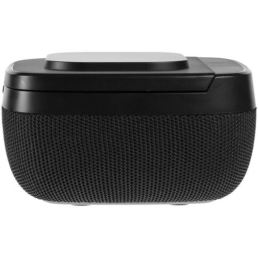 Колонка c беспроводной зарядкой Esca и подсветкой лого (Черная)