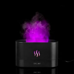 Увлажнитель-ароматизатор с имитацией пламени Fuego ver.2 (черный)