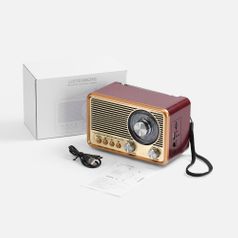 Bluetooth-колонка с радио Listenberg (коричневый) Bluetooth-колонка с радио Listenberg (коричневый)