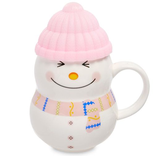 Кружка Снеговик (Розовый) Кружка Снеговик (Розовый)