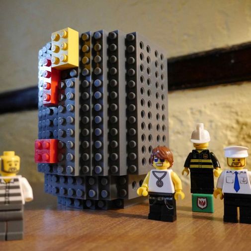 Кружка Лего (Серая) С деталями лего Кружка Лего (Серая) С деталями лего