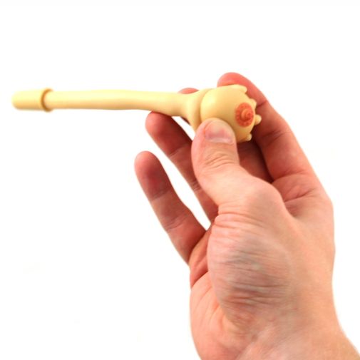 Ручка Сиська Антистресс В руке для масштаба